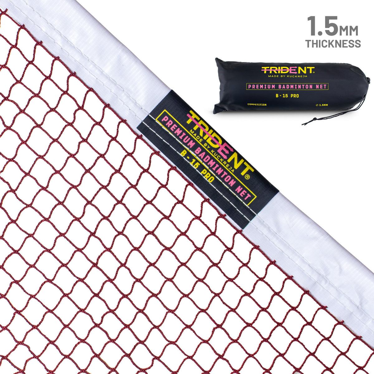 Trident B-15 Pro Badminton Net