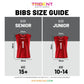 Trident Bibs with Bag - Red (1-12)