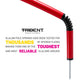 Trident Two-Piece Slalom Pole with Spring - Red