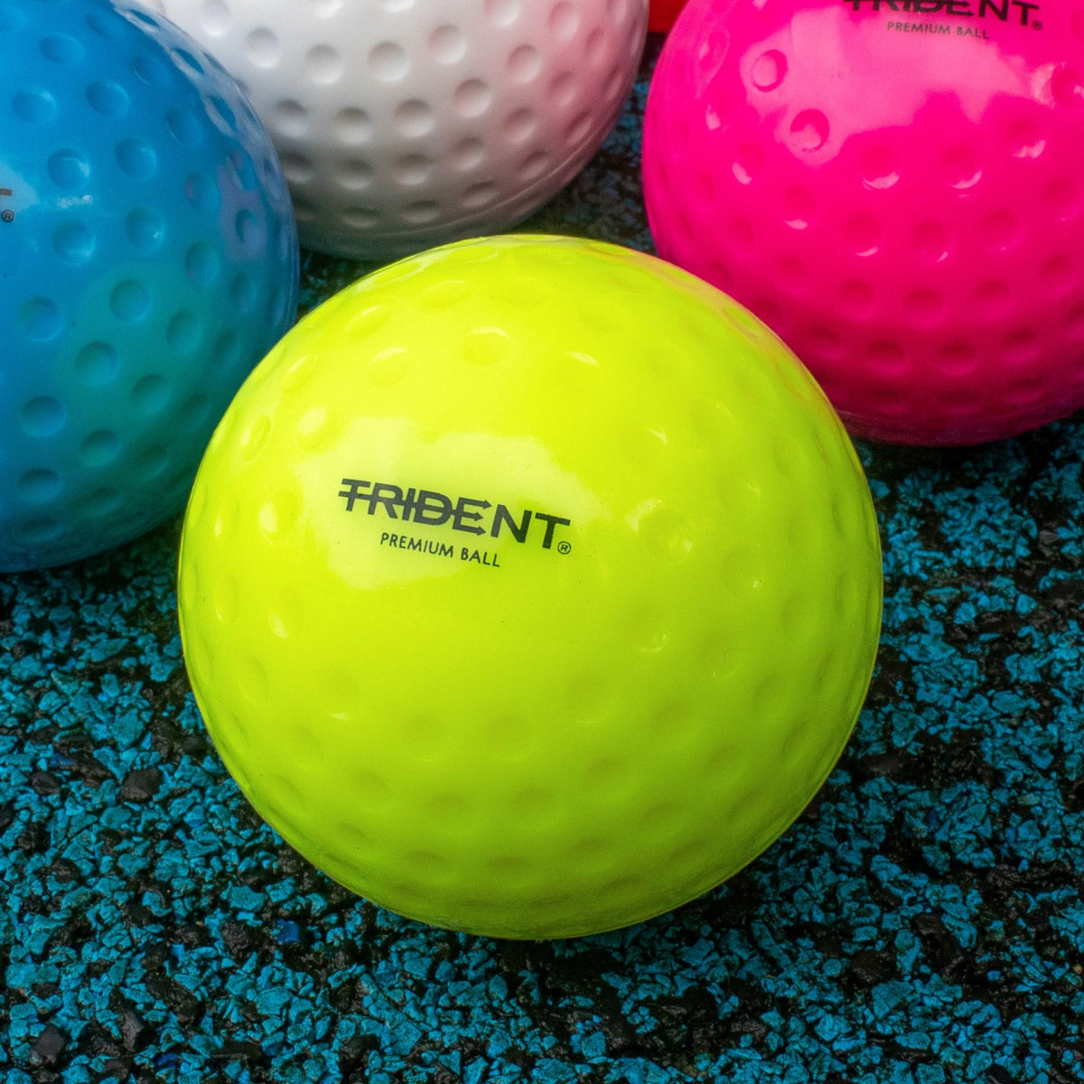 Trident Premium Dimple Hockey Ball - Yellow