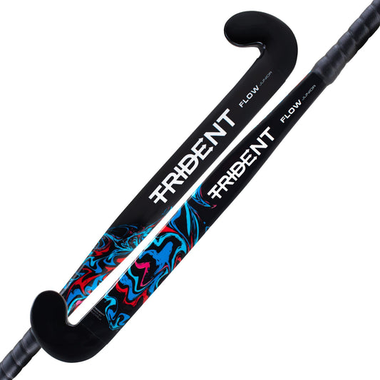 Trident Flow Junior Wooden Hockey Stick - Black
