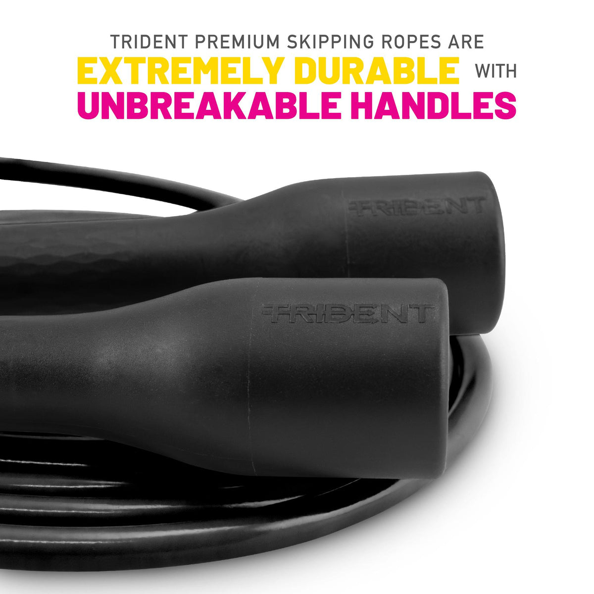 Trident Premium Skipping Rope – Midnight Black