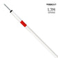 Trident Slalom Pole with Spring - White