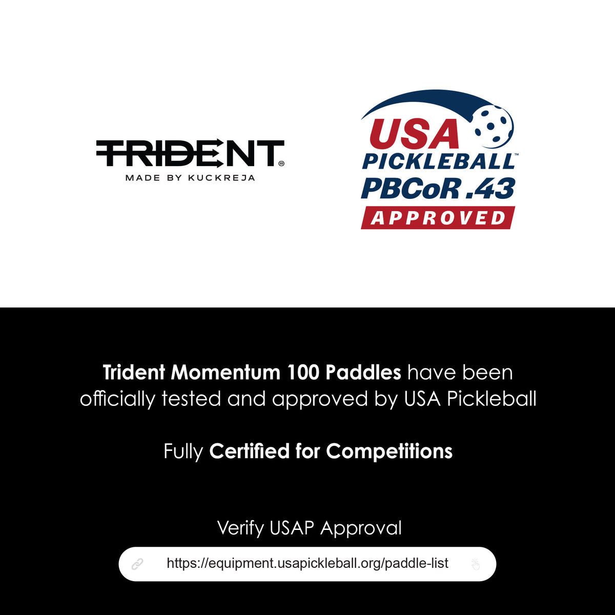 Trident Momentum 100 Pickleball Paddle - Electric Jade (USAP Approved)