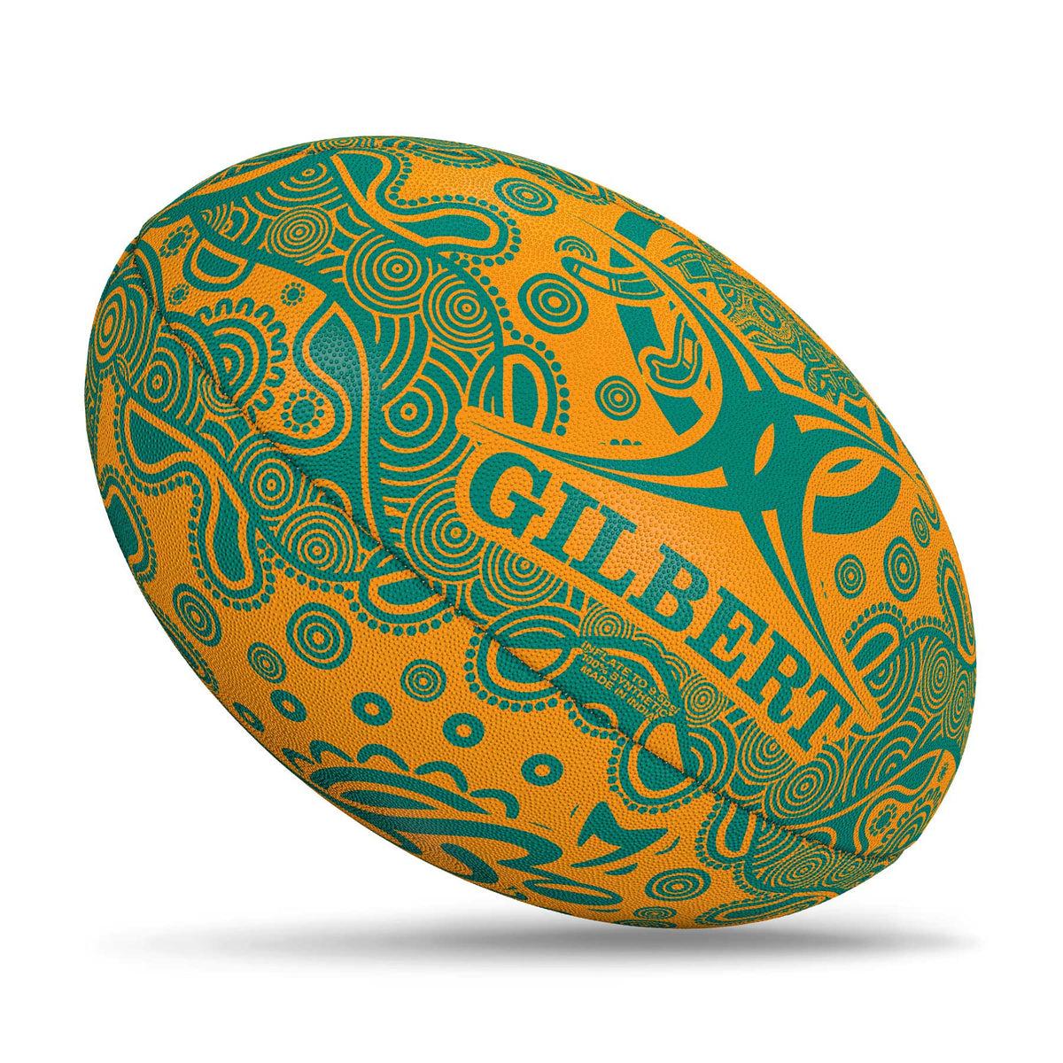 Gilbert Randoms Rugby Ball - Wallabies (Size 5)