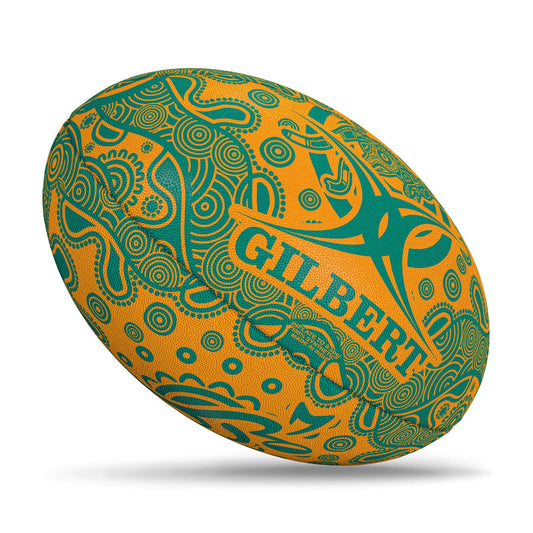 Gilbert Randoms Rugby Ball - Wallabies (Size 5)