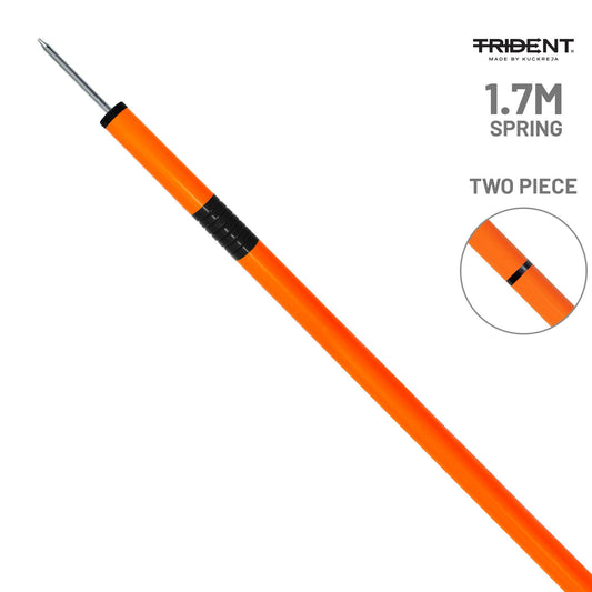 Trident Two-Piece Slalom Pole with Spring - Orange