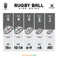 Gilbert VX300 Rugby Ball (Size 4)