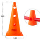 Trident 15" Cone with Holes - Orange