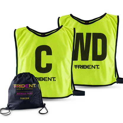 Trident Netball Bibs Set - Yellow (Senior, Junior)