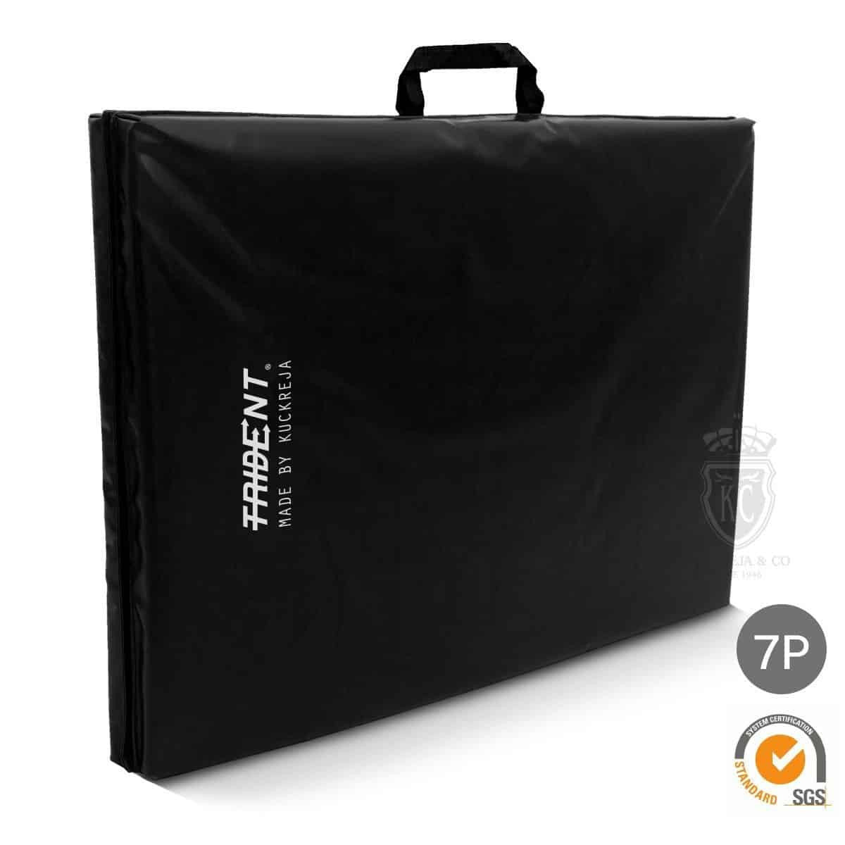 Trident Milestone Double Folding Gym Mat - 180 x 60 x 3cm (Black)