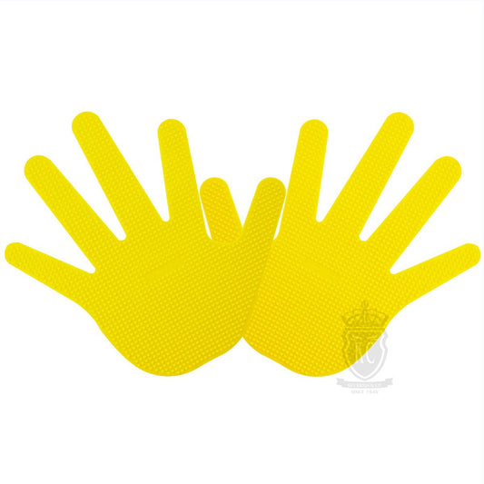 Trident Rubber Hand Marker - Yellow (Pair)