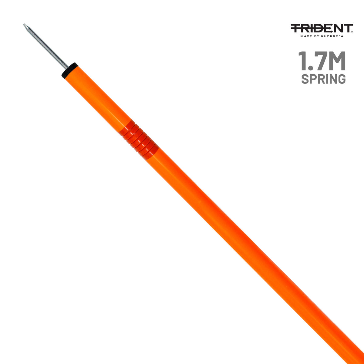 Trident Slalom Pole with Spring - Orange
