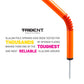Trident Slalom Pole with Spring - Orange