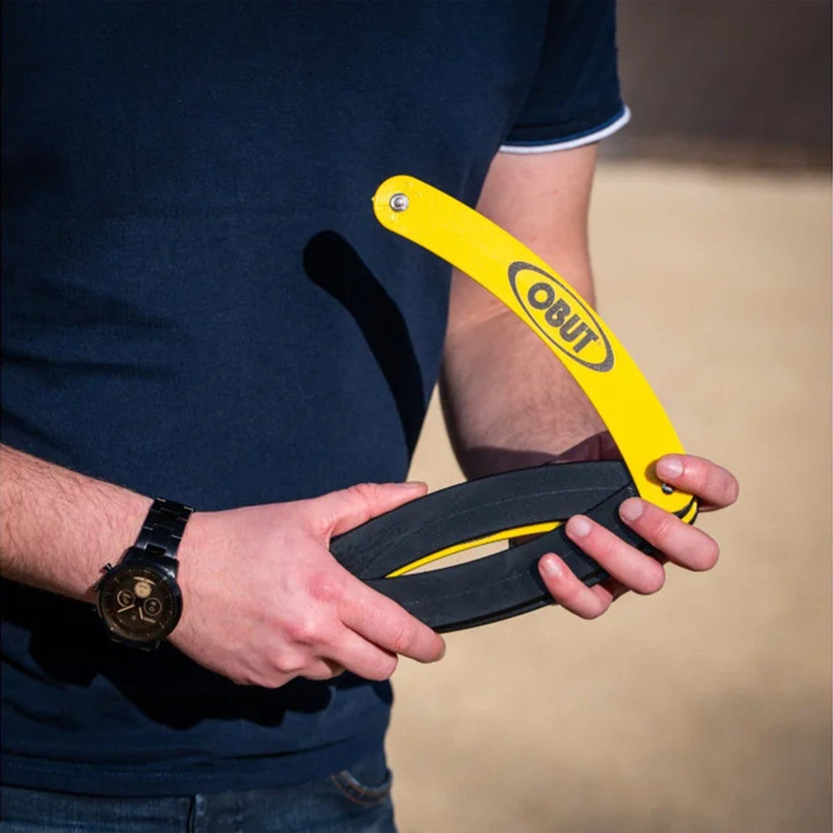 Obut Petanque Folding Circle - Yellow/Black