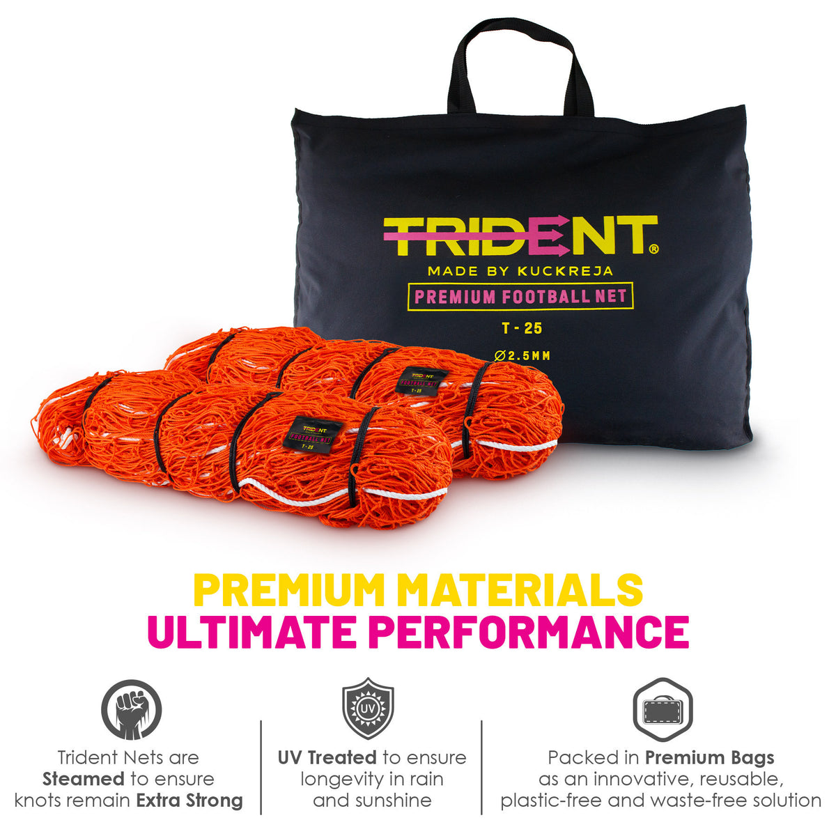 Trident T-25 Football Net (Orange)