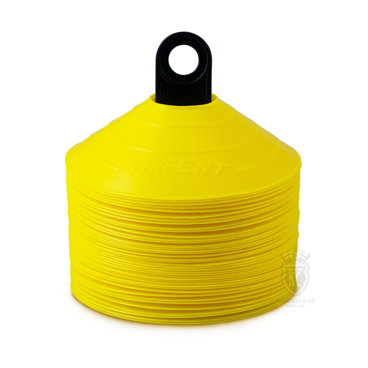 Trident Premium Disco Cone Set - 40 Pieces (Yellow)