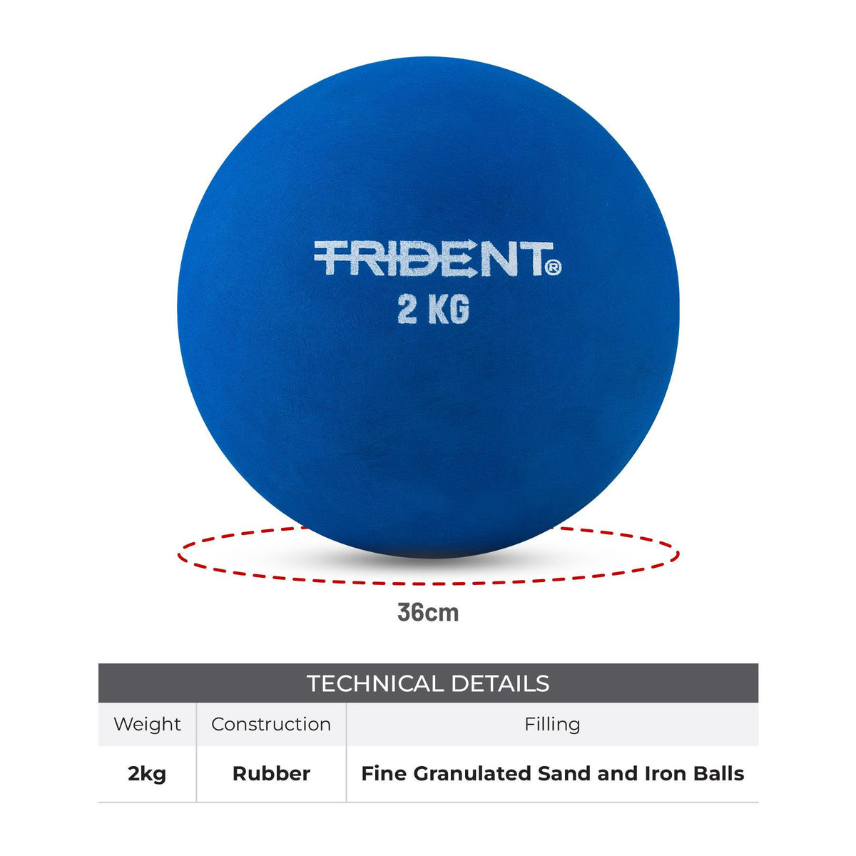Trident Master Indoor Shot Put - 2kg