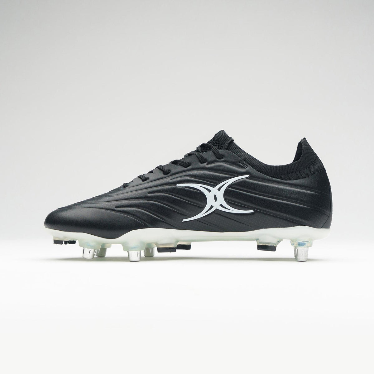 Gilbert Icon X Rugby Boots - 6 Studs (Black)