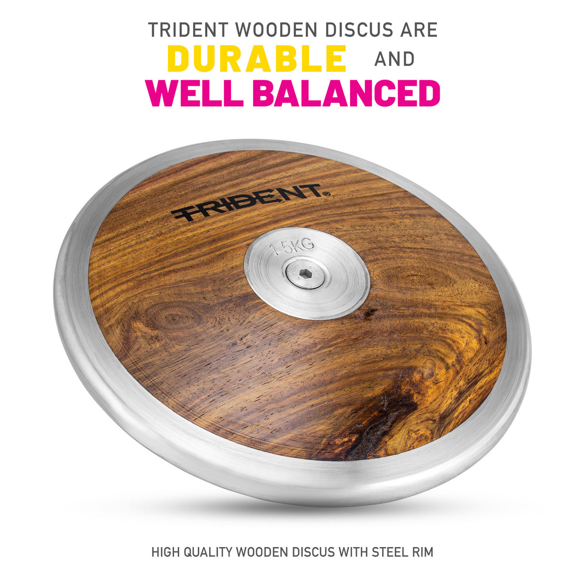 Trident Wooden Discus - 1.50kg