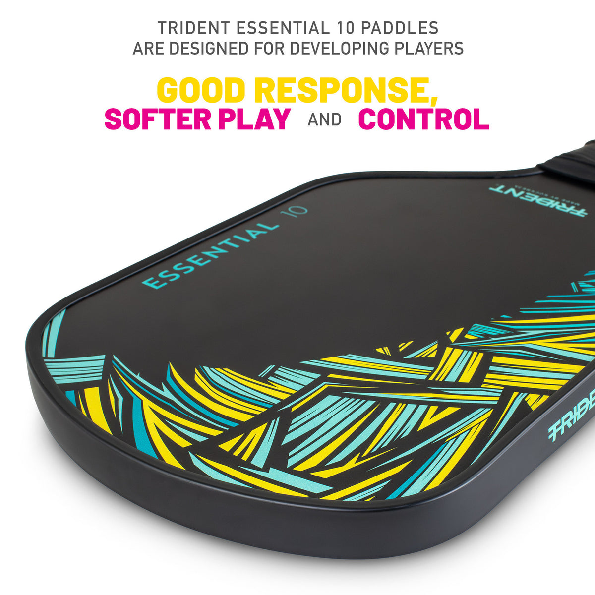 Trident Essential 10 Pickleball Paddle - Jungle Yellow