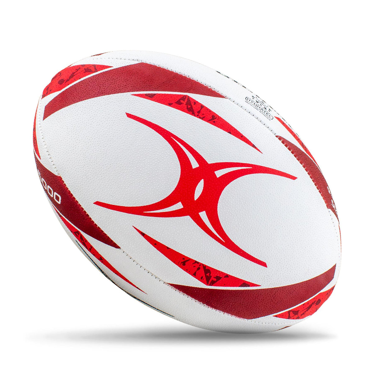 Gilbert GTR 6000 Rugby Ball - Red (Size 3)