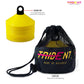 Trident Premium Disco Cone Set - 40 Pieces (Yellow)