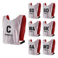 Trident Reversible Netball Bibs Set - Red/White (Senior)