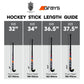 Grays Aura Junior Wooden Hockey Stick - Blue (34")