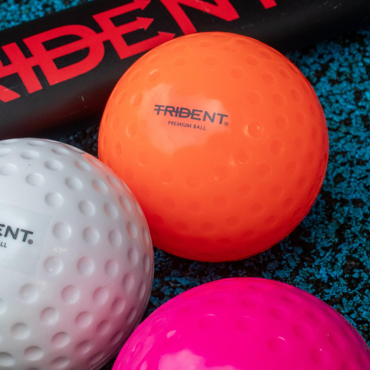 Trident Premium Dimple Hockey Ball - Orange