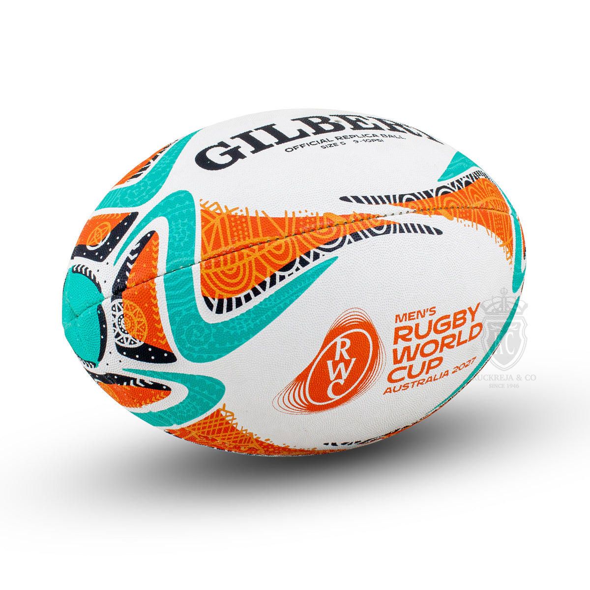 Gilbert RWC 2027 Official Replica Rugby Ball (Size 5, 4)