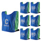 Trident Reversible Netball Bibs Set - Green/Blue (Senior)