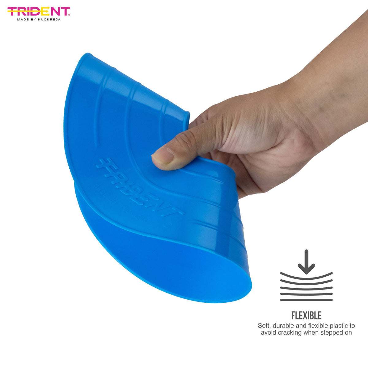 Trident Premium Disco Cone Set - 40 Pieces (Blue)