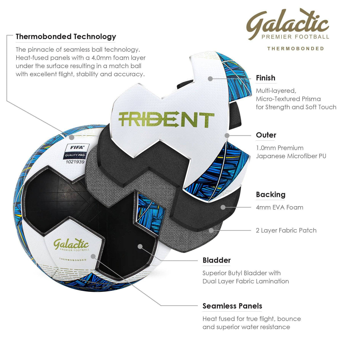 Trident Galactic TB Premier Football (FIFA Quality Pro)