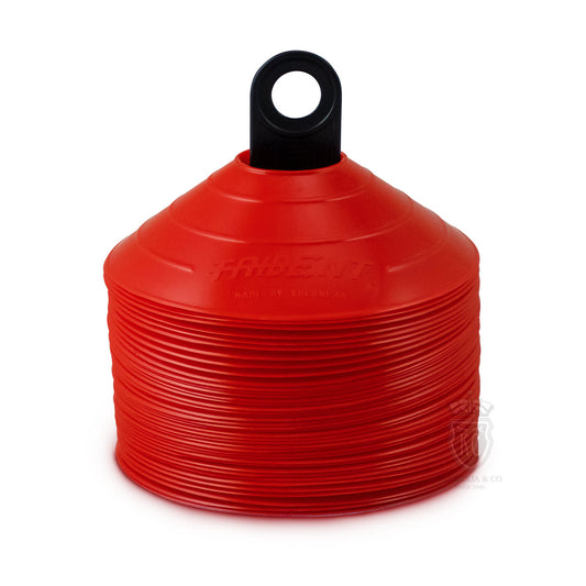 Trident Premium Disco Cone Set - 40 Pieces (Red)