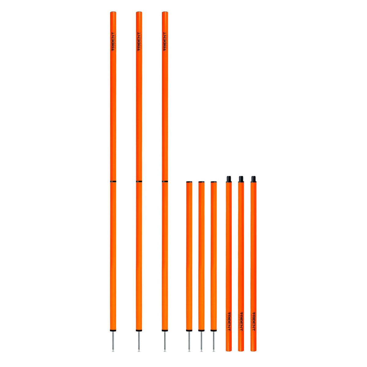 Trident Two-Piece Slalom Pole - Orange