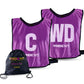 Trident Netball Bibs Set – Purple (Senior, Junior)