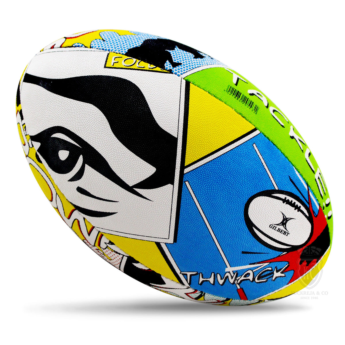 Gilbert Randoms Rugby Ball - Focus (Size 5)