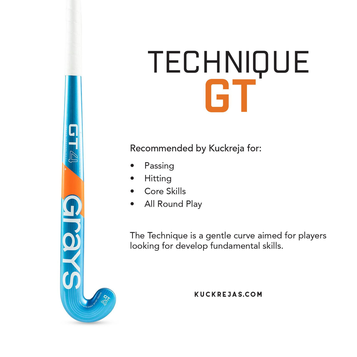 Grays GT4 Composite Hockey Stick - Blue