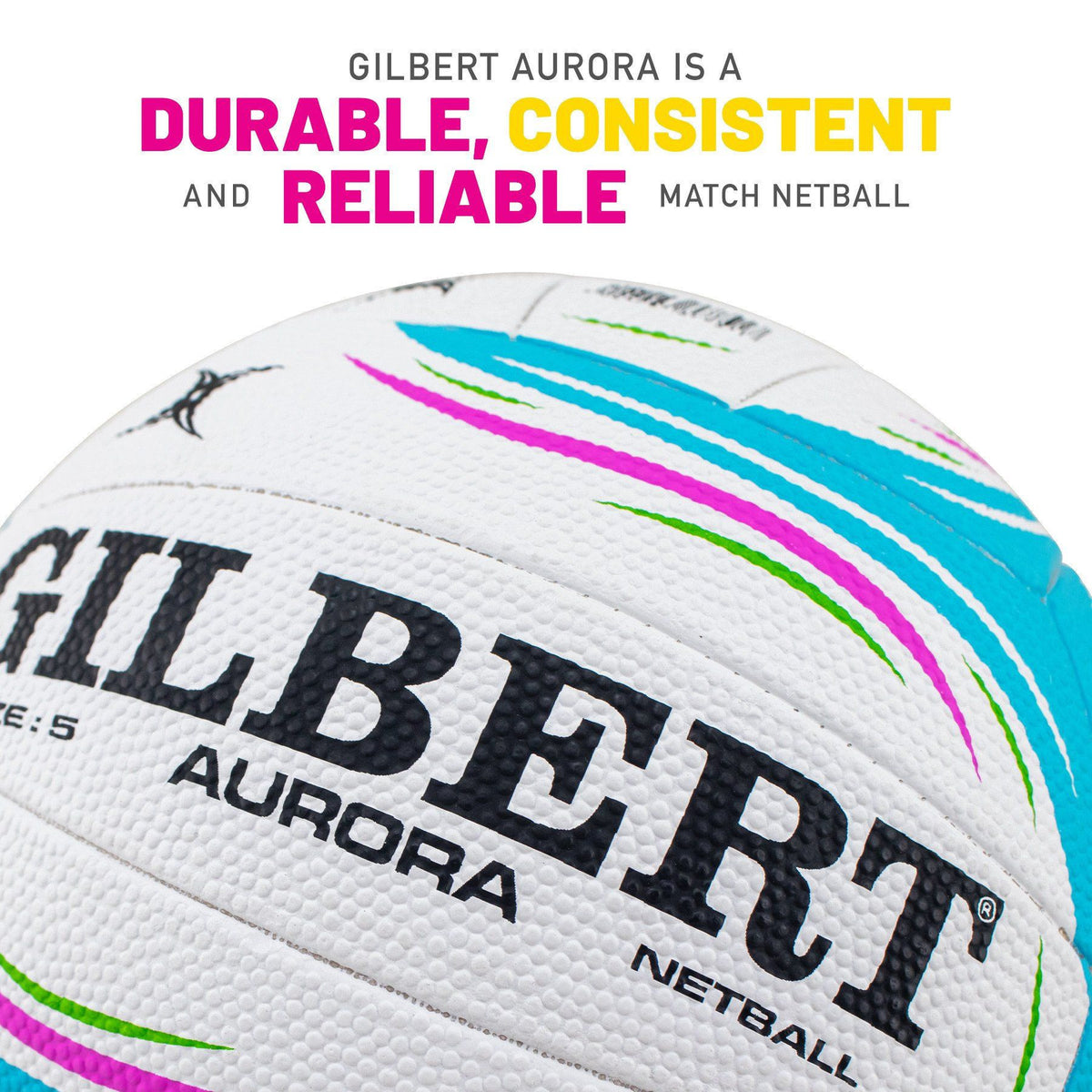 Gilbert Aurora Match Netball (Size 5)