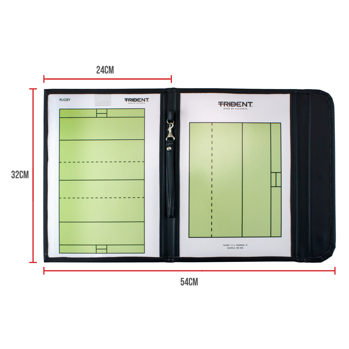 Trident Magnetic Coaching Folio - Rugby