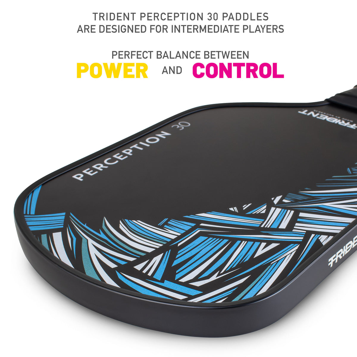 Trident Perception 30 Pickleball Paddle - Steel Blue
