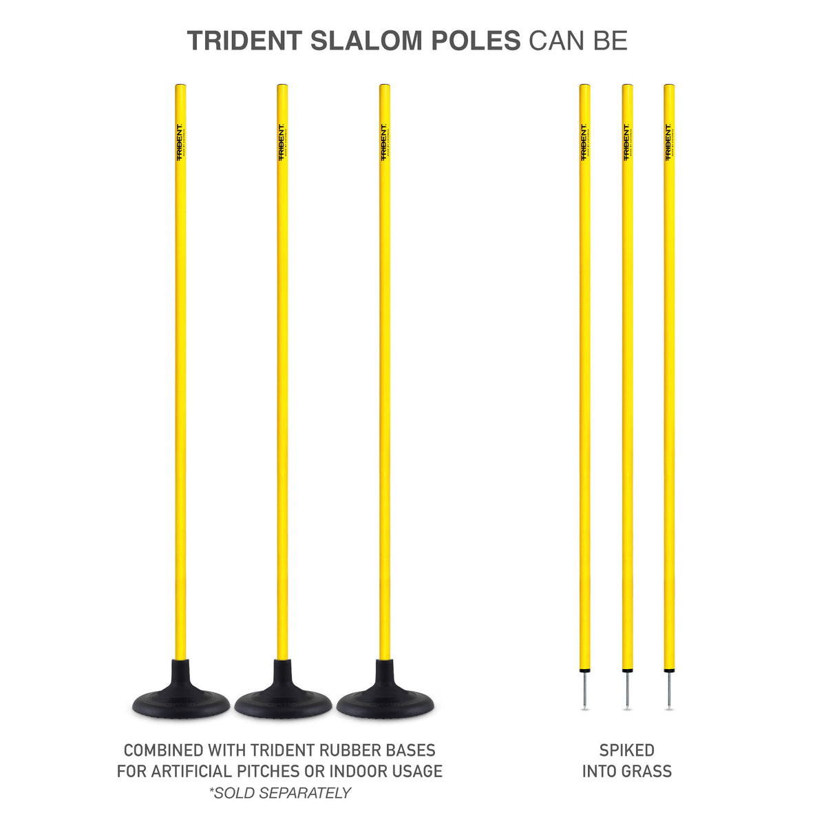 Trident Slalom Pole - Yellow
