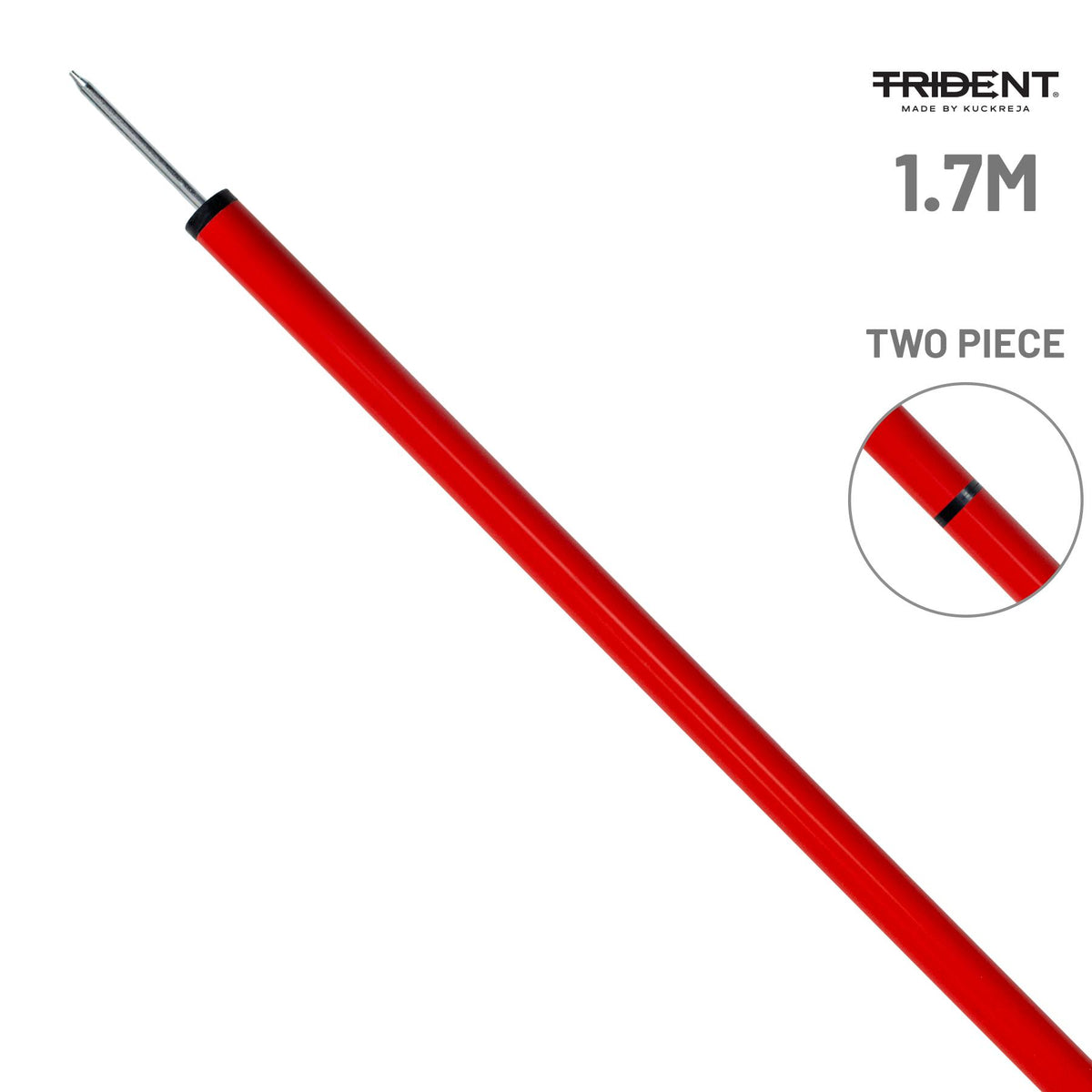 Trident Two-Piece Slalom Pole - Red