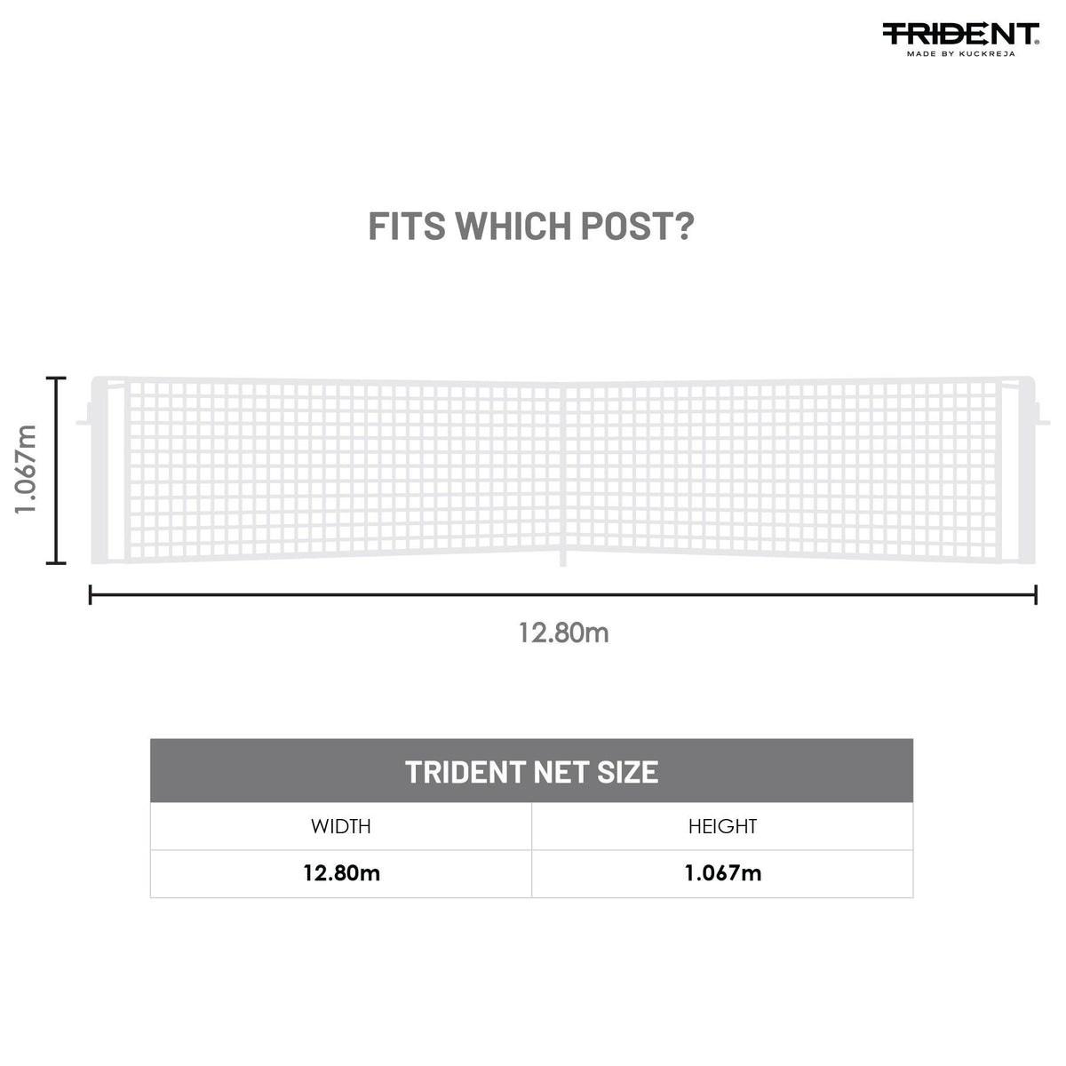 Trident T-20D Tennis Net