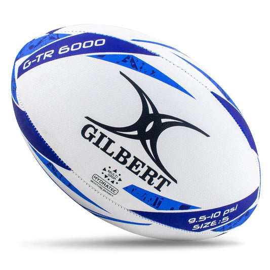 Gilbert GTR 6000 Rugby Ball - Blue (Size 5)