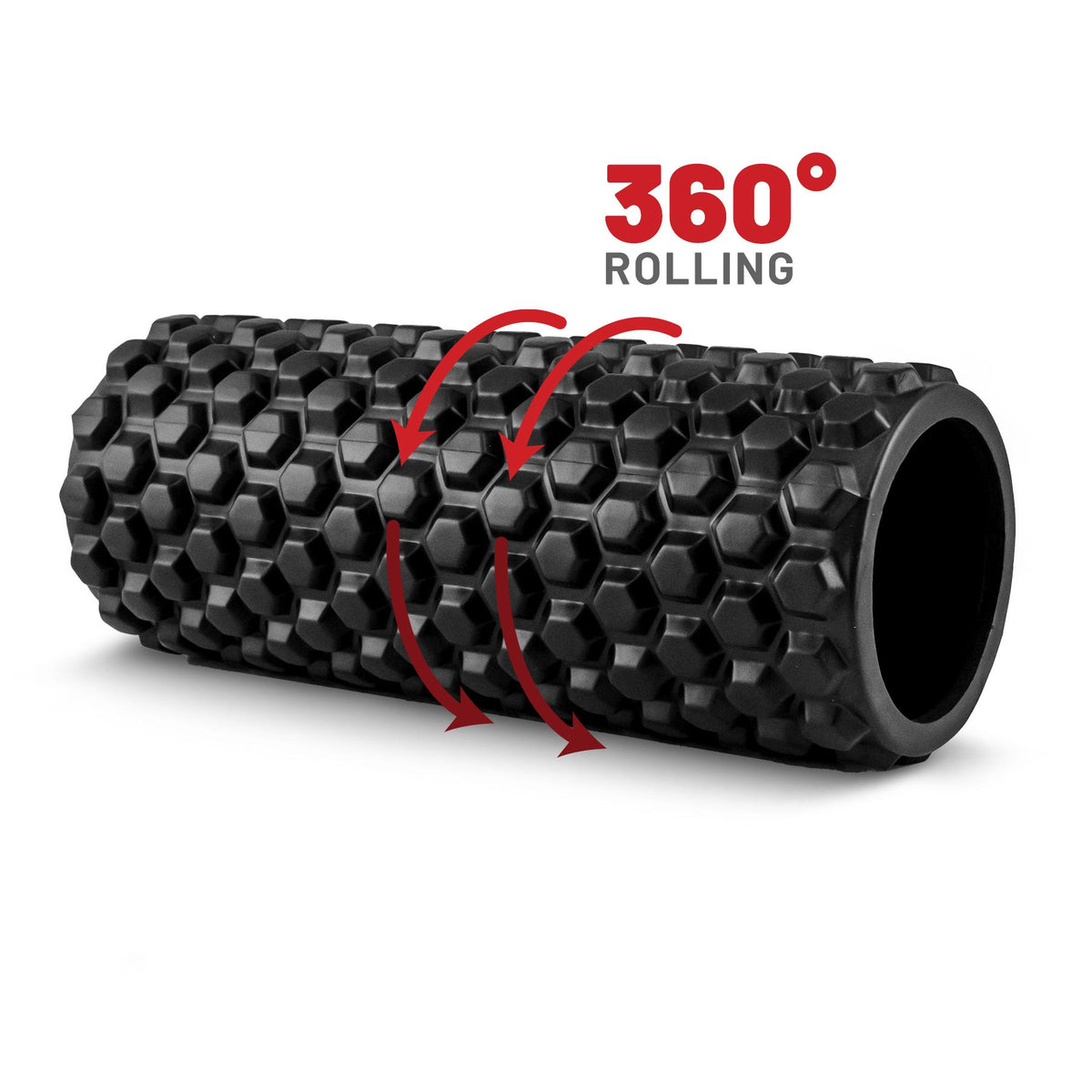 Trident Master 360 Hex Yoga Roller - Black (33 x 14cm)