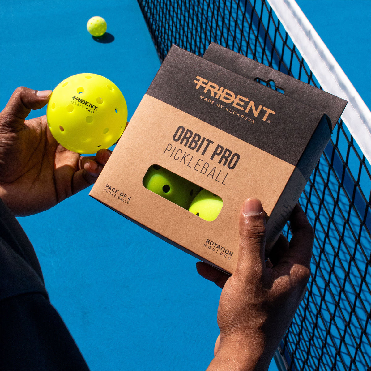 Trident Orbit Pro Pickleball Balls - Neon (Set of 4)