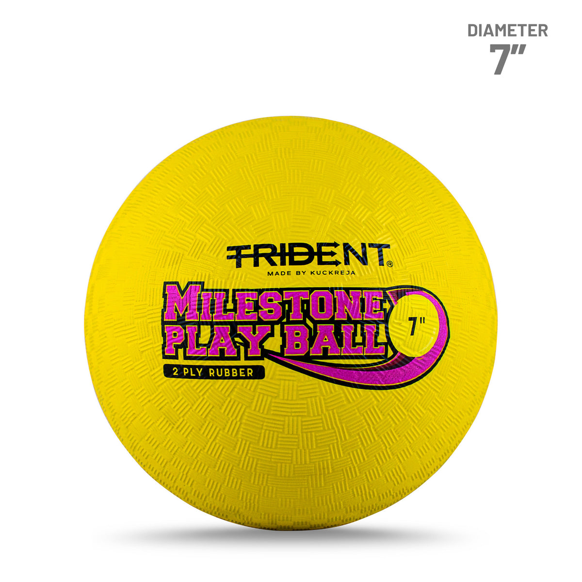 Trident Milestone Playground Ball - Yellow
