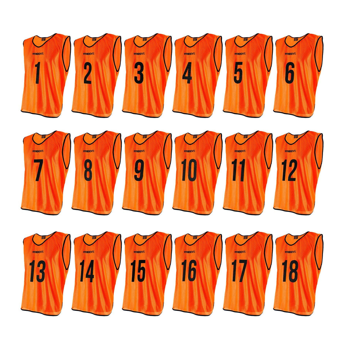 Trident Bibs with Bag - Orange (1-18)